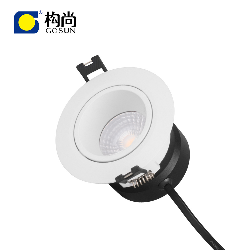 Good quality comfortable lighting 2-way rotatable 8W small size cob recessed led downlight spotlight