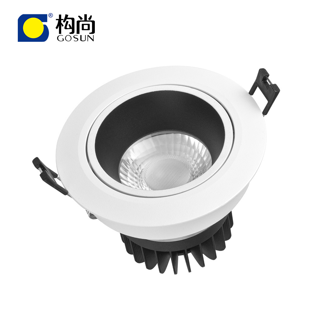 TUYA  LED COB recessed 10W dimmable RGBCW TUYA ZigBee control LED Smart spotlight COB downlight