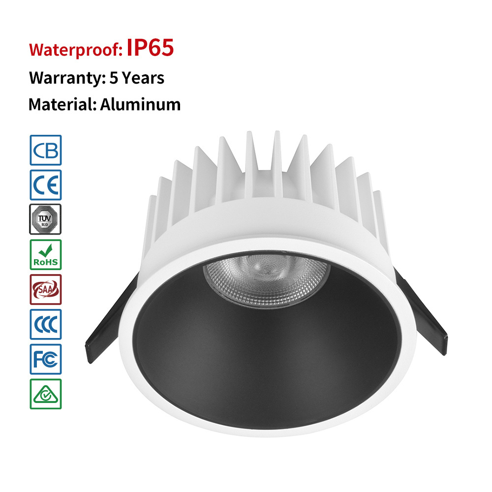 GOSUN IP65 Waterproof led aluminum profile 15w 20w 32w 42w ceiling lights led recessed downlight