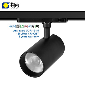 15W/20W/30W/40W cob track light 5 years warranty led track spot light