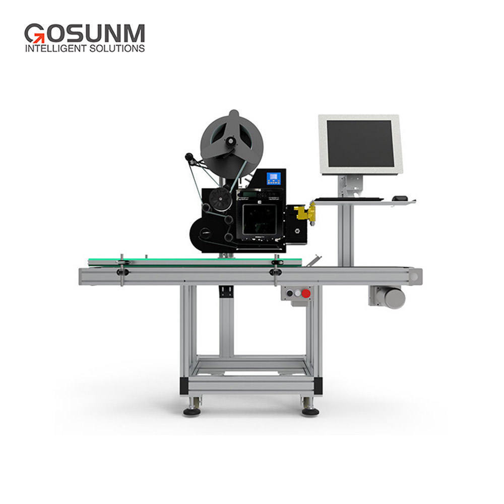 Applicator labeler real-time printer Type Labeling Machine Gosunm printing and apply labeling machine