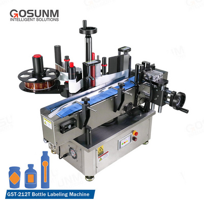 Full Automatic Desktop Benchtop Labeling Machine For Cosmetic Jar Tube Vial Round Bottle Labeling Machine