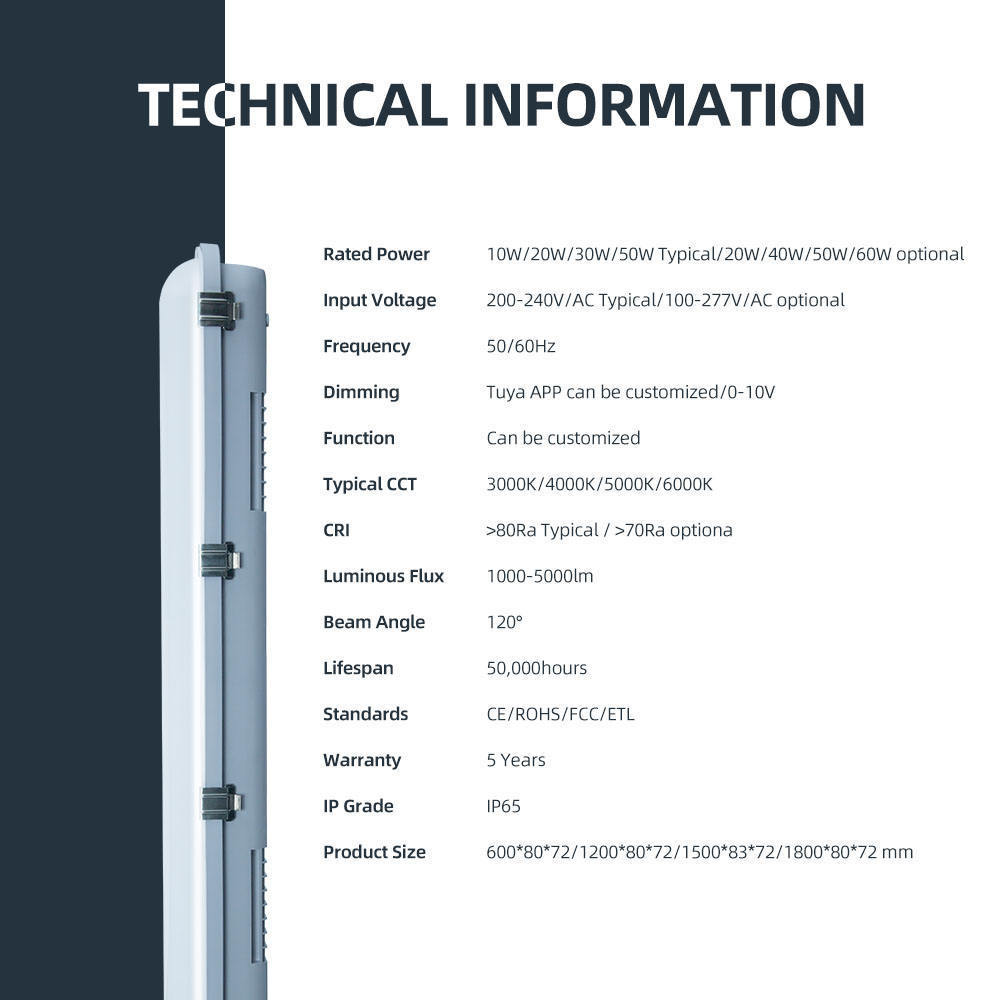 LED tri proof light/AC200-240V 10W CE premium 600mm Led Fixture IP65 IP66 Waterproof Vapor Tight Led Three Tri-proof Light