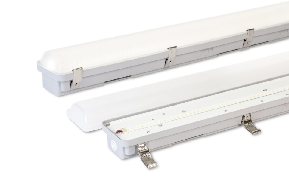 IP65 Tri-Proof LED Light Fixture 20W 40W 60W 100W White Surface Mount Tri-Proof Light