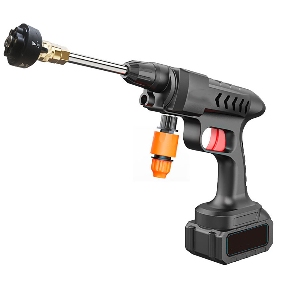 6 in 1 Nozzle Portable High Pressure Cleaning Gun With 240w Wireless Electric Cleaning Machine car wash spry gun