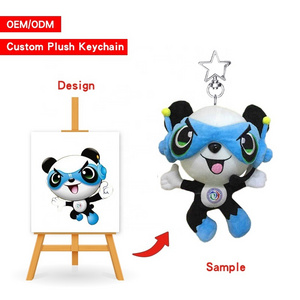 Fashion New Creative Custom Anime Small Plush Keychain Kawaii Pendant Plush Toys