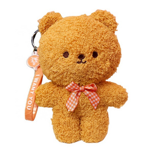 Custom Made claw machine toys plush keychains mini plush teddy bear keychain