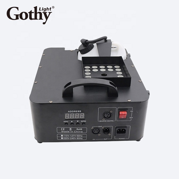 1500W LED Fog Machine 24x3W RGB Color LEDs Smoke Machine Fogger Hazer Equipment For DJ KTV