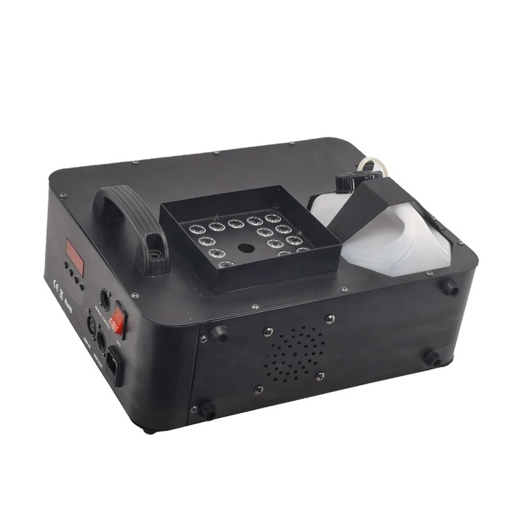 1500W LED Fog Machine 24x3W RGB Color LEDs Smoke Machine Fogger Hazer Equipment For DJ KTV