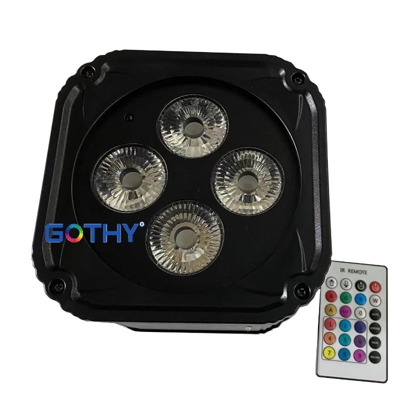 Mini Uplights 4X18W RGBWAUV Led Battery Spotlight 18w LED Uplights