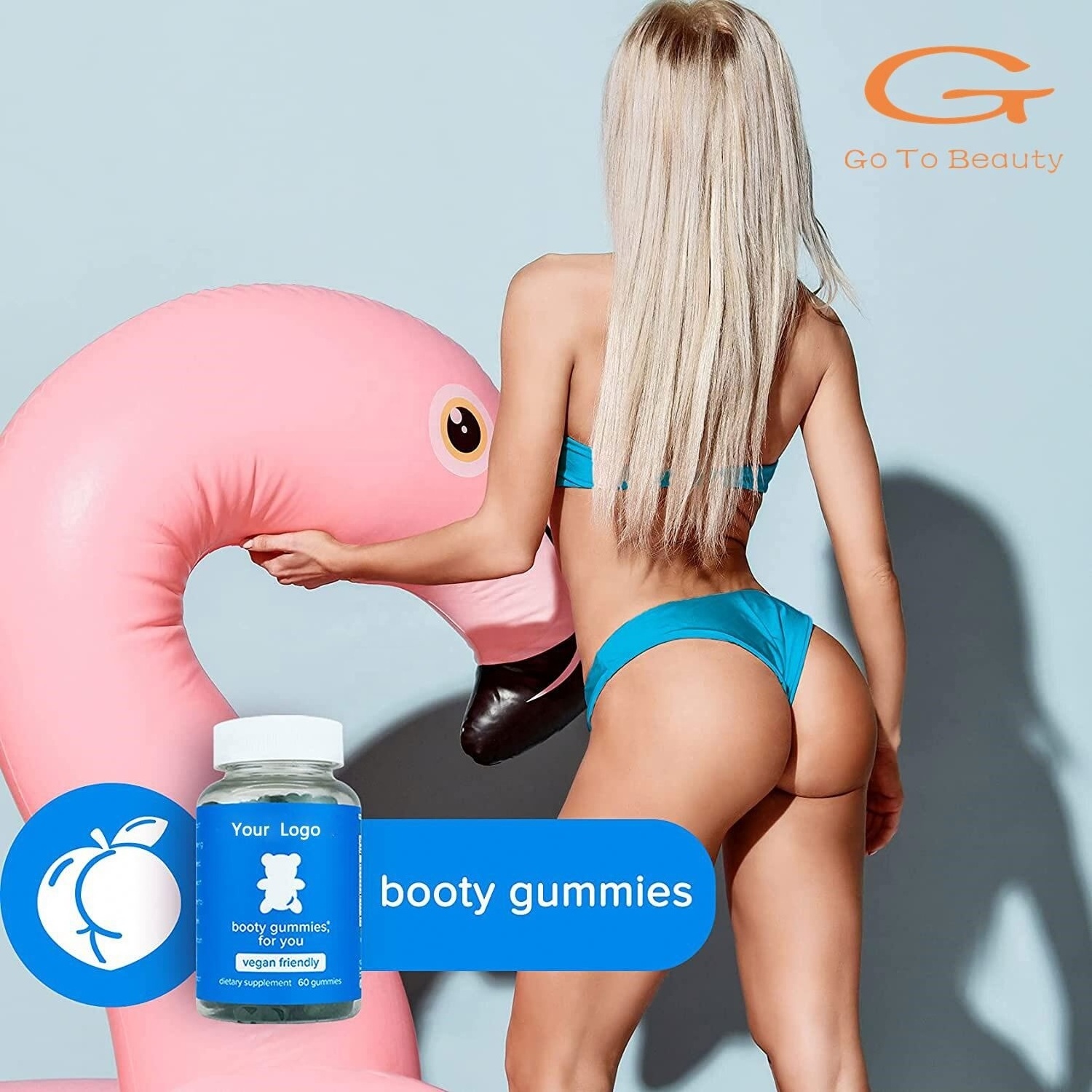 Gotobeauty Hip big butt Vegan gummy private label Enhancement Buttock pills Firming Abundant supplements herbal hip butt gummies