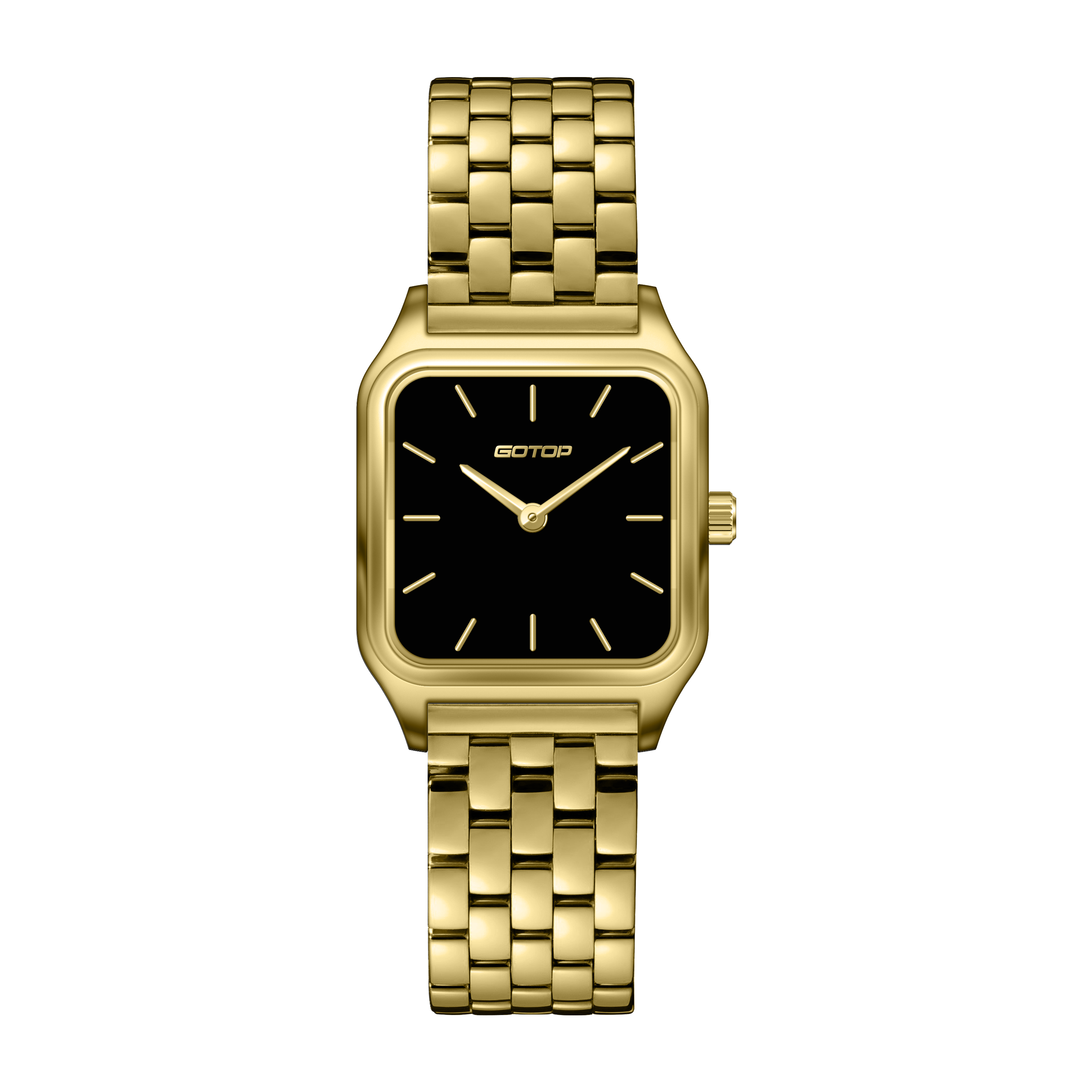 2022 Customize Logo Fancy Fashion Stainless Steel Hand Luxury Gold Wrist Watch for Women