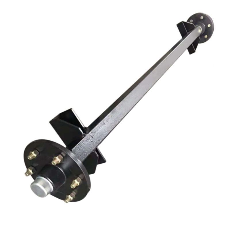 1500 KG Trailer Non-Braked Straight Axle Kits  Customized 750KG 1500KG 1800KG 3000KG Trailer Round  Axle Kits