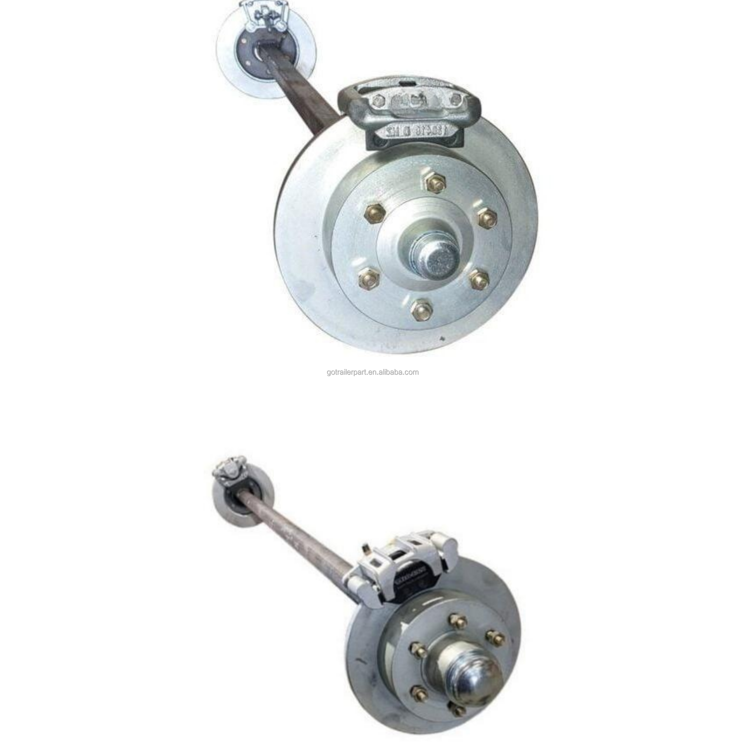 1800KG Trailer Disc Braked Straight Axle Kits Customized 750KG 1500KG 1800KG 3000KG Trailer Round  Axle Kits