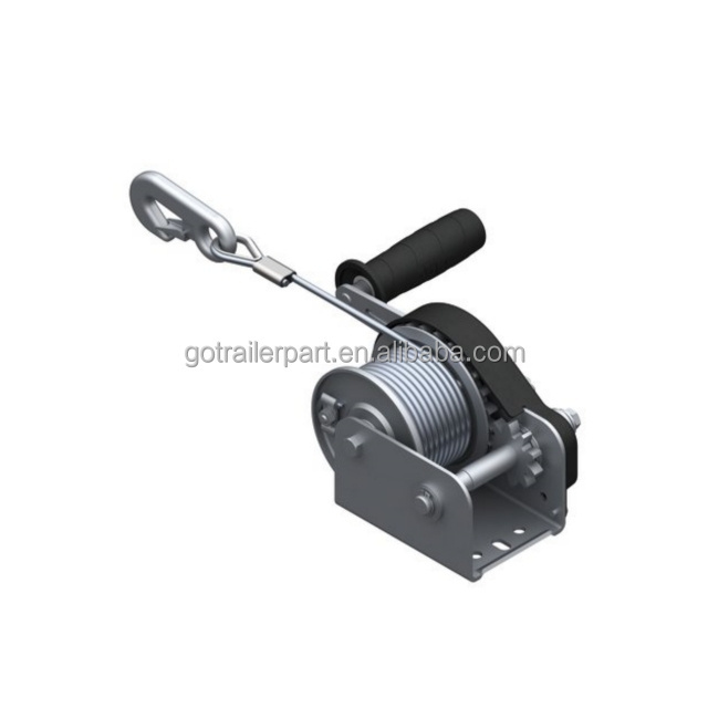 350KG Premium Trailer Manual Hand Winches Boat Trailer Hand Crank Winch Anchor Winch with Belt Webbing Strap