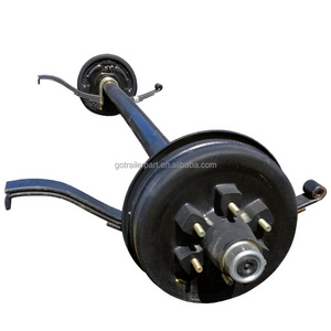 3000KG Trailer Drum Braked Round Straight Axle Kits Customized 1000KG 1500KG 1800KG 2000KG 3000KG Trailer Axle Kits