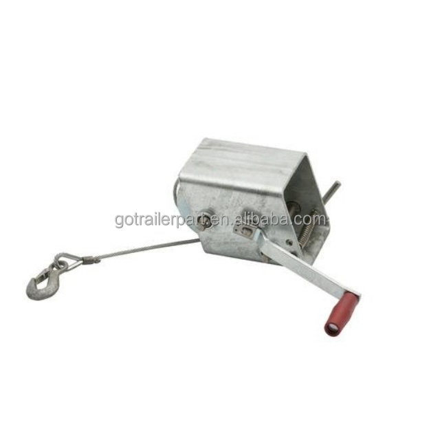 1200KG Premium Trailer Manual Hand Winches Boat Trailer Hand Crank Winch Anchor Winch with Belt Webbing Strap