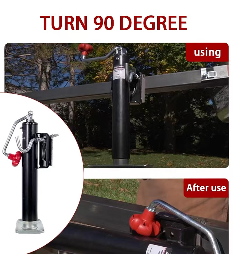 2000LB drop leg trailer jack stand for car trailer top wind trailer stabilizer jack