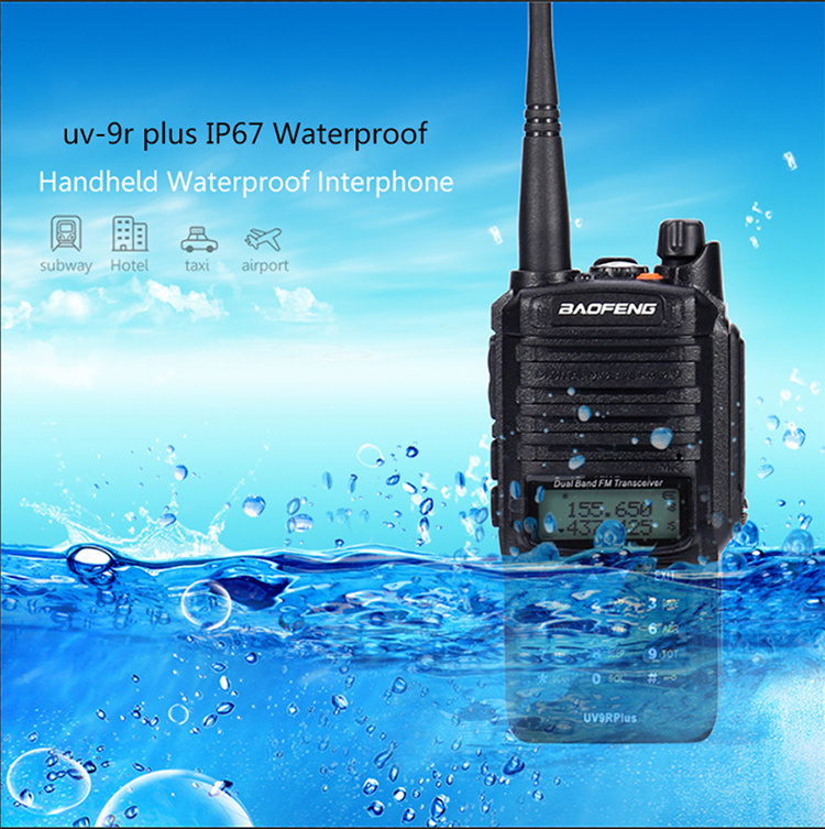 New Baofeng UV-9R Plus waterproof 500 1000 miles walkie talkie 8W power VHF UHF baofeng uv 9r dual band handheld walkie talkie