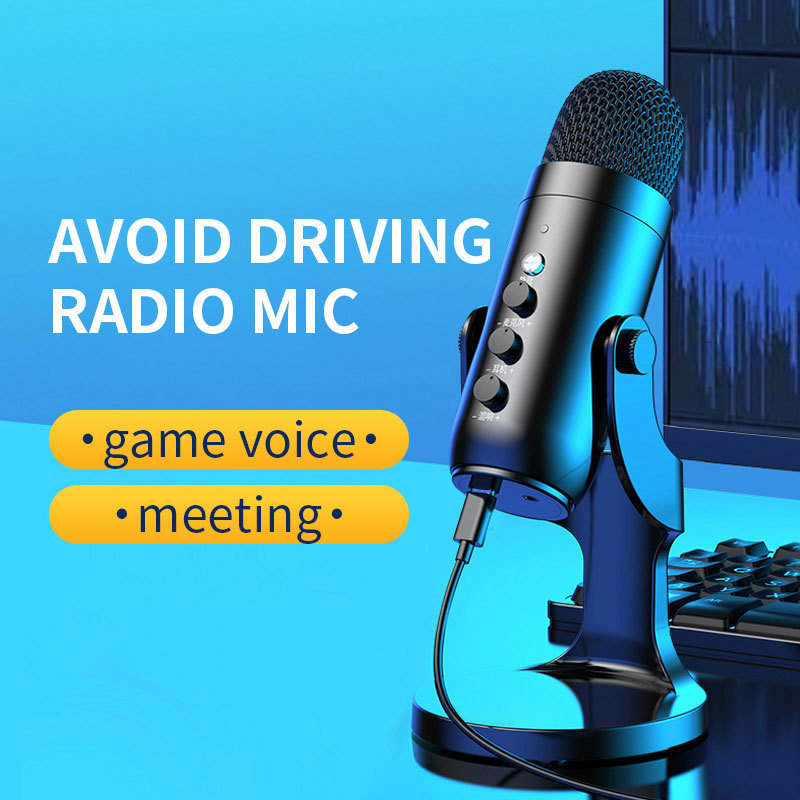 Gaming Mic Laptop Streaming YouTube Condenser Microphone USB Studio Computer conference table Microphone For Singing Gaming