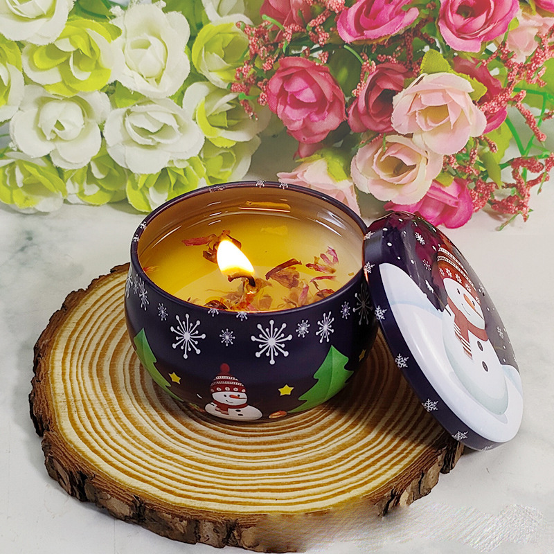 Dry Flowers Aromatherapy Luxury Crystal Soy Wax Scented Candle Home Decoration Organic Soy Wax Scented Candle With Dried Flowers