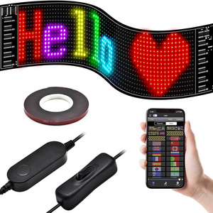 GOTUS LED Matrix Panel,Scrolling Bright Advertising LED Sign,LED Car Sign With Remote Control and Bluetooth Application Control