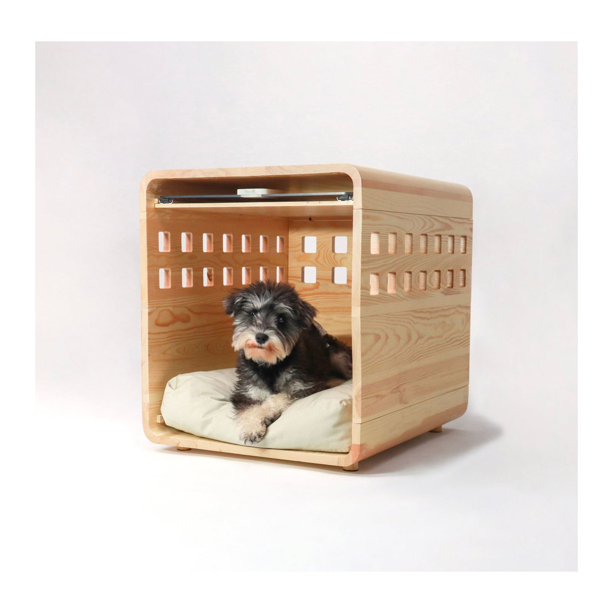 Hand-Made Solid Wood Pet House Crate Tables Pet Bed Furniture Modern Small Medium Folding Dog Bed Wood