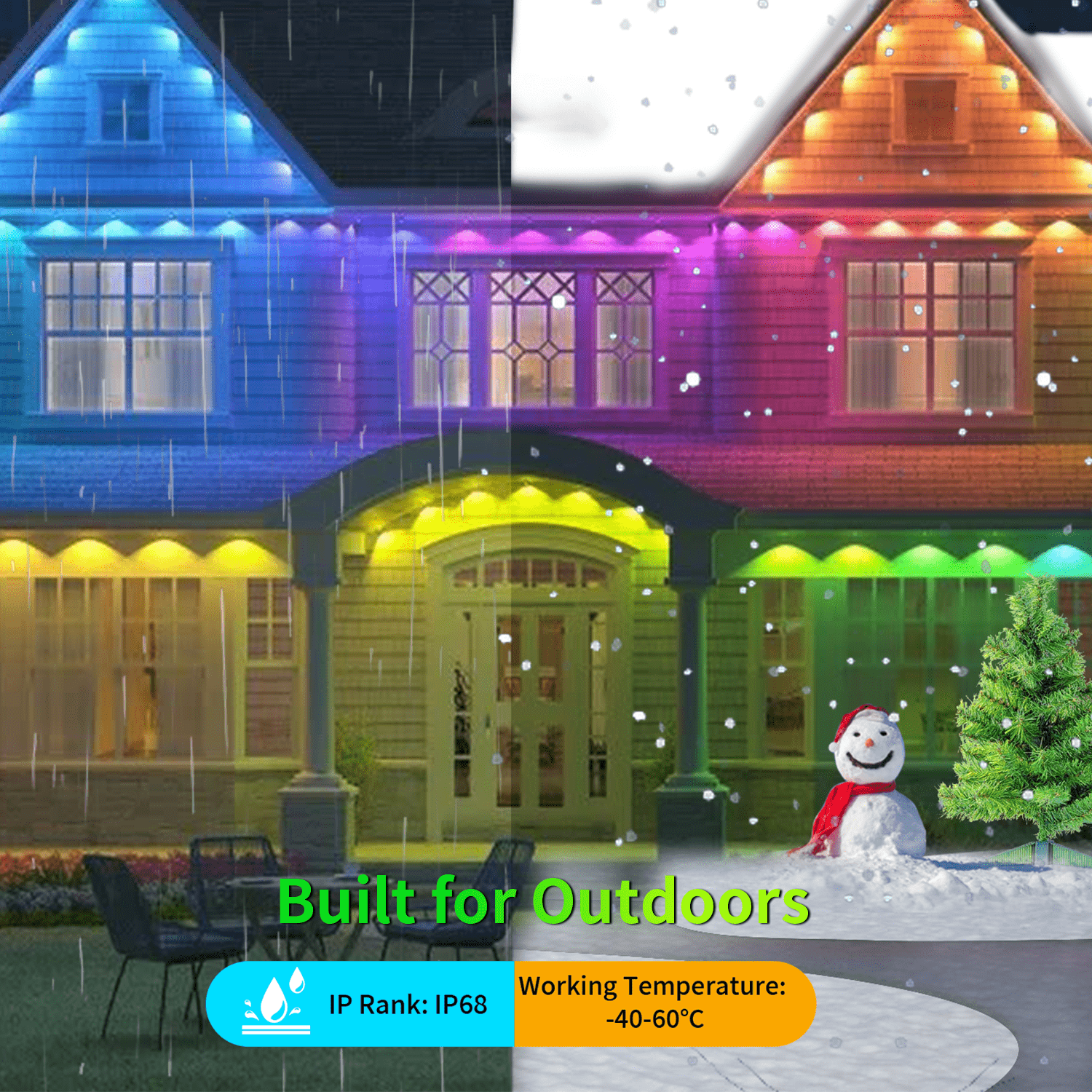 gouly higher quality gemstone led lights ucs1903 rgbw chasing color smart controller permanent holiday lights