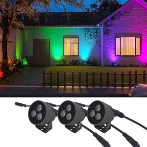 gouly design wholesale lawn light ip66 waterproof rgbw chasing color lawn inground light spotlight