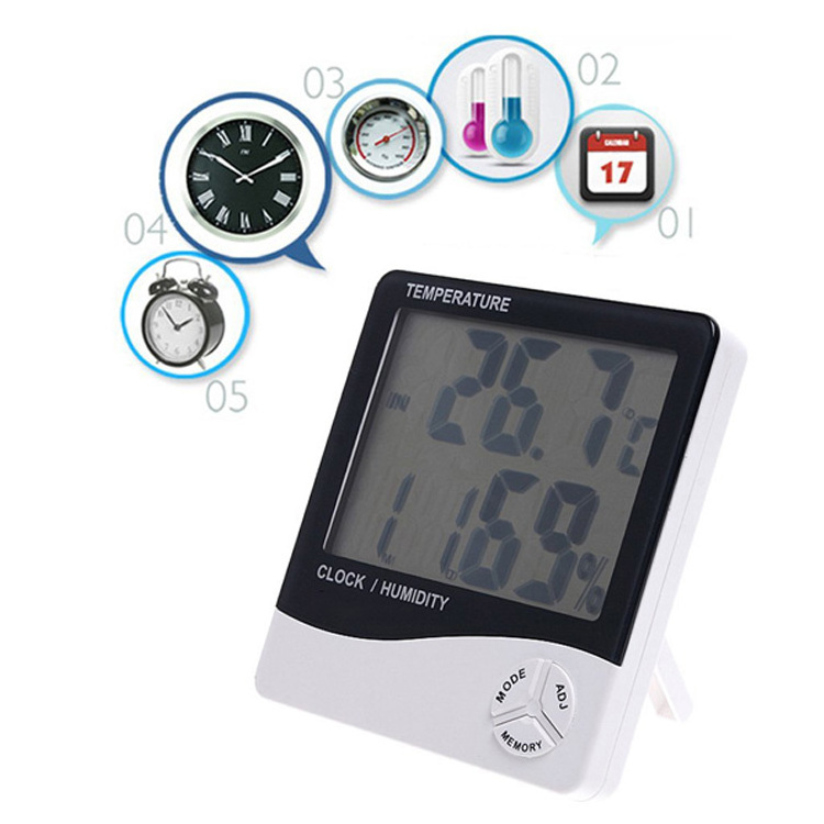 Indoor Thermohygrometer Hygrometer With Sensor And Probe Wireless Hygrometer