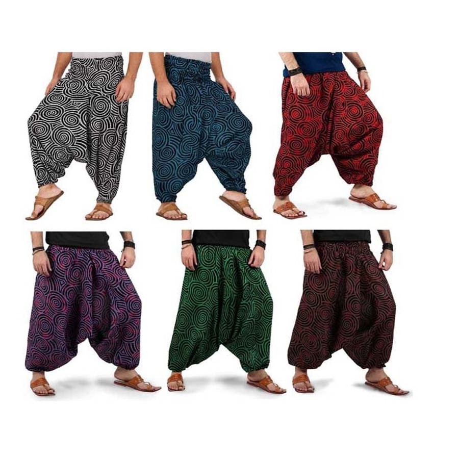 Indian High Waist Boho Yoga Cotton Harem Pants Gypsy Hippie Ali Baba Baggy Pants Women Trousers GC-AP-152