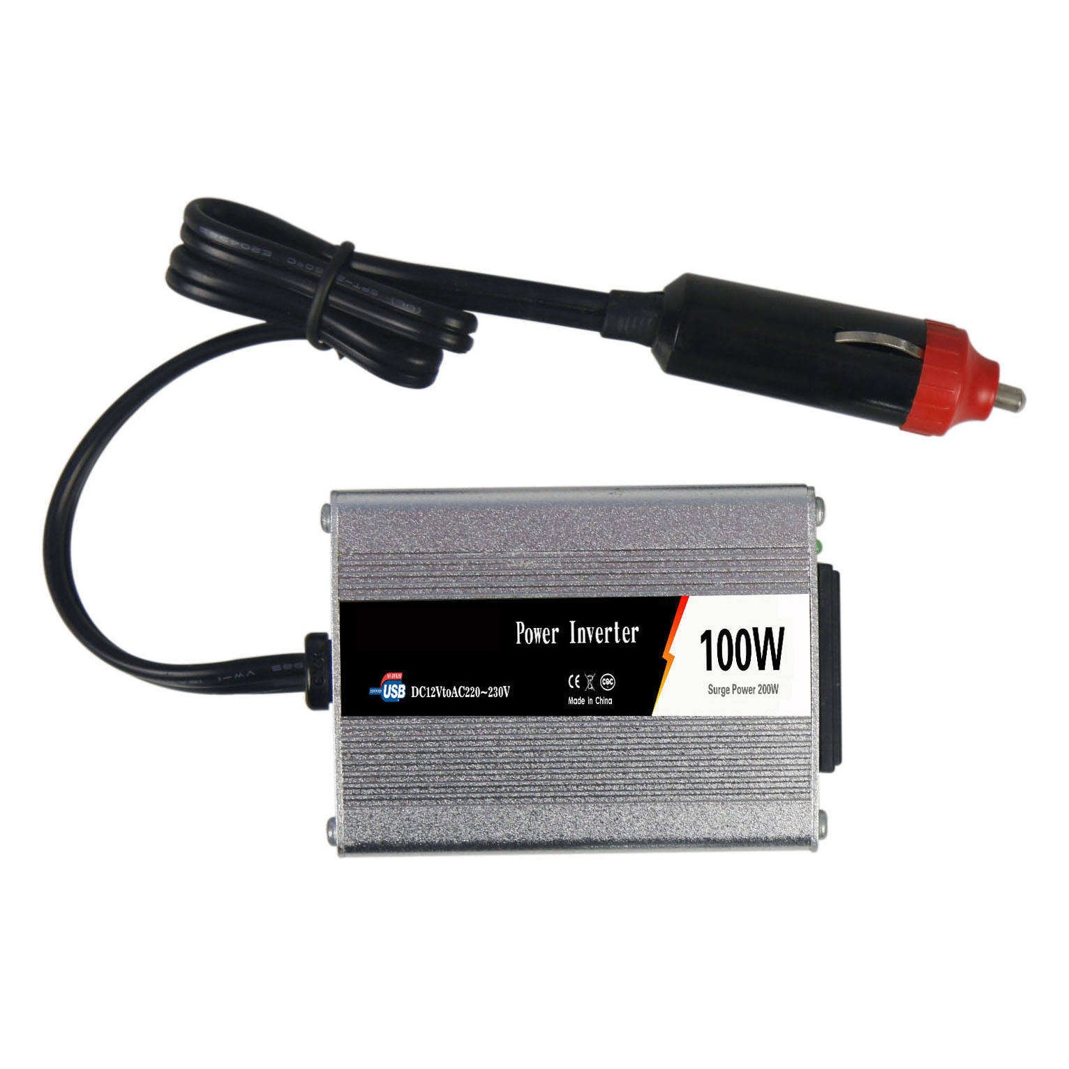 Small Size 100w Car Inverter Dc 12v To Ac 110v/220v Solar Power Inverter For Car Vehicle With Cigarette Lighter