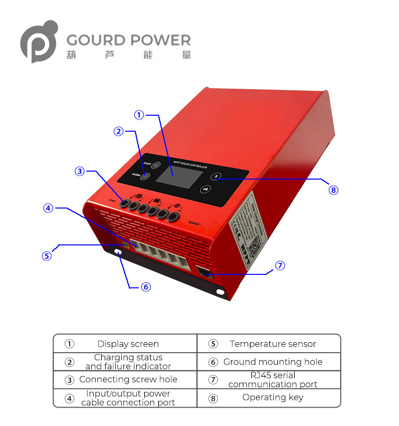 New 12V 24V 36V 48V MPPT Solar Charge Controller 30A 40A 60A 80A 100 Amp Solar Panel Charger Controllers With WiFi