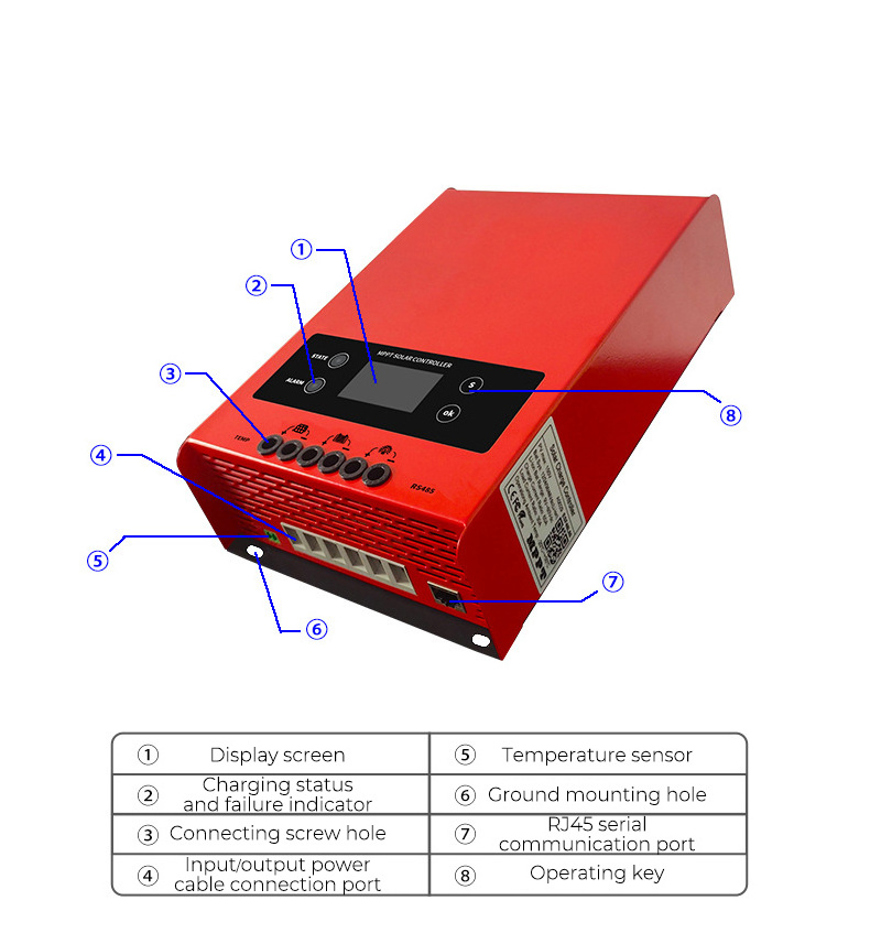 New 12V 24V 36V 48V MPPT Solar Charge Controller 30A 40A 60A 80A 100 Amp Solar Panel Charger Controllers With WiFi