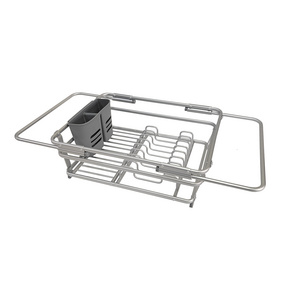 Expandable Dish Drying Rack, Kitchen Rack Over The Sink Dish Drying Rack