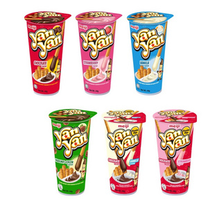 Meijii Yan Yan Chocolate Biscuits Snack 50g/ Stick Biscuits - Chocolate, Strawberry, Vanilla