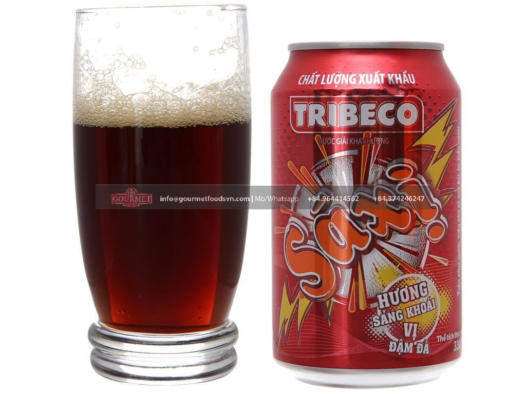 Wholesale Tribeco Sarsi Flavour Soft Drink Can 330ML/ Passion Flavour Soft Drink