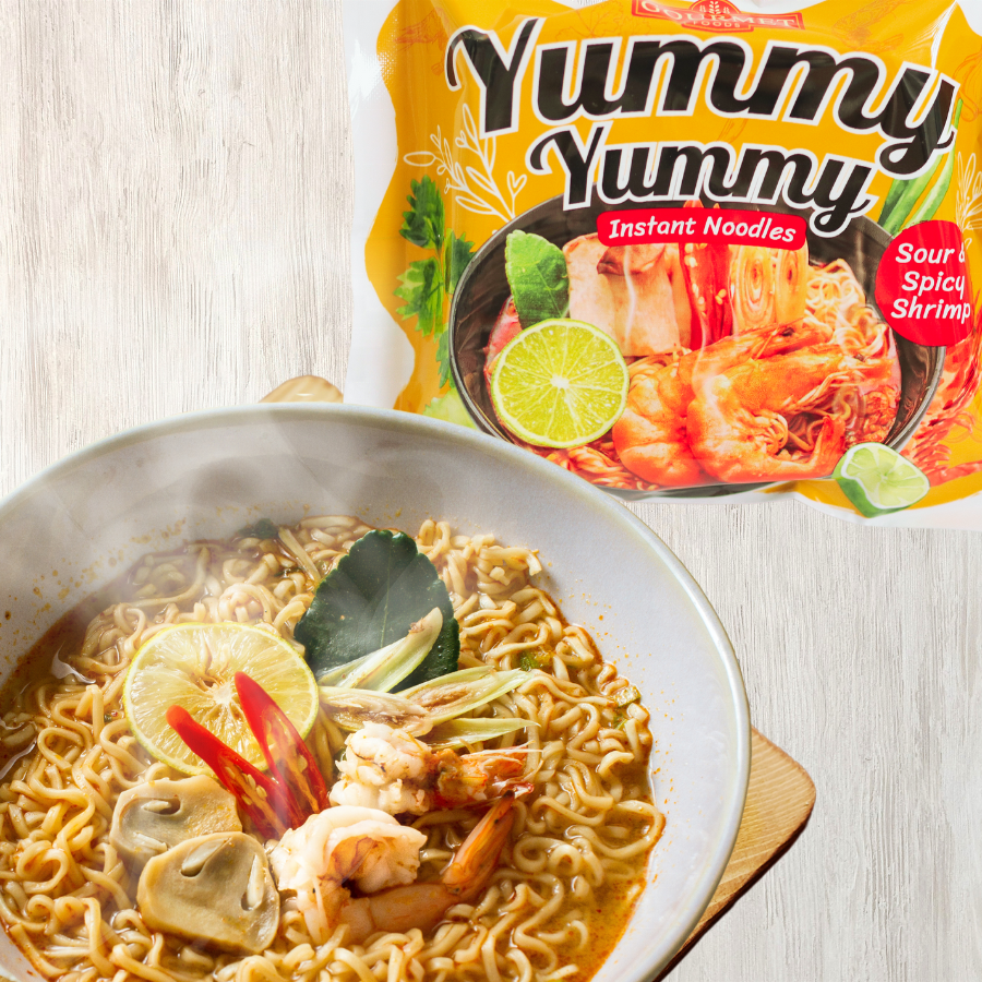 Instant Noodle Healthy Delicious Yummy Yummy Taste Thai Hot Pot Sour and Spicy Shrimp 85g