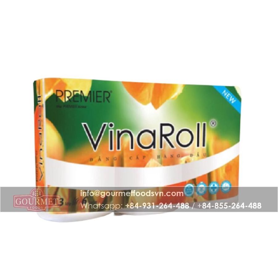 VinaRoll Non-Core Toilet Paper 3 Layers Export From Vietnam/ Wholesale Toilet Tissue Paper