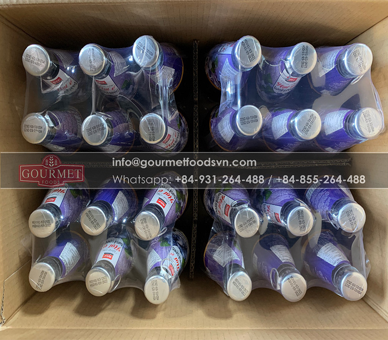 Vietnam Beverage Wholesale With Rita Chia Seeds And Basil Seed Drink With Blueberry Juice 290ml  / FMCG basil Seed Juice Drink