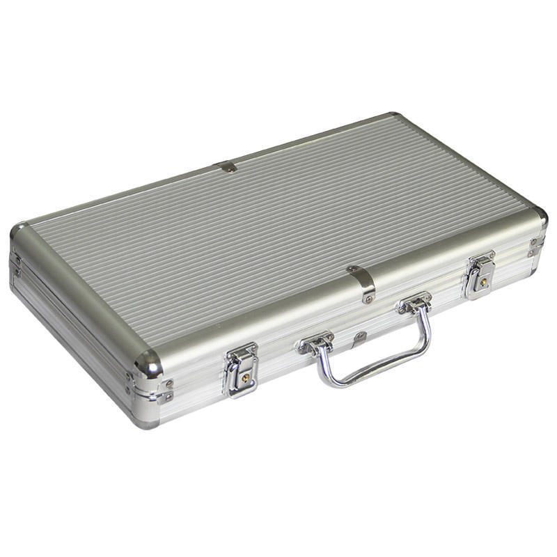 300 yard Chip Box Portable ABS Toolbox custom poker chips set in aluminum case Silver Instrument display box sample box