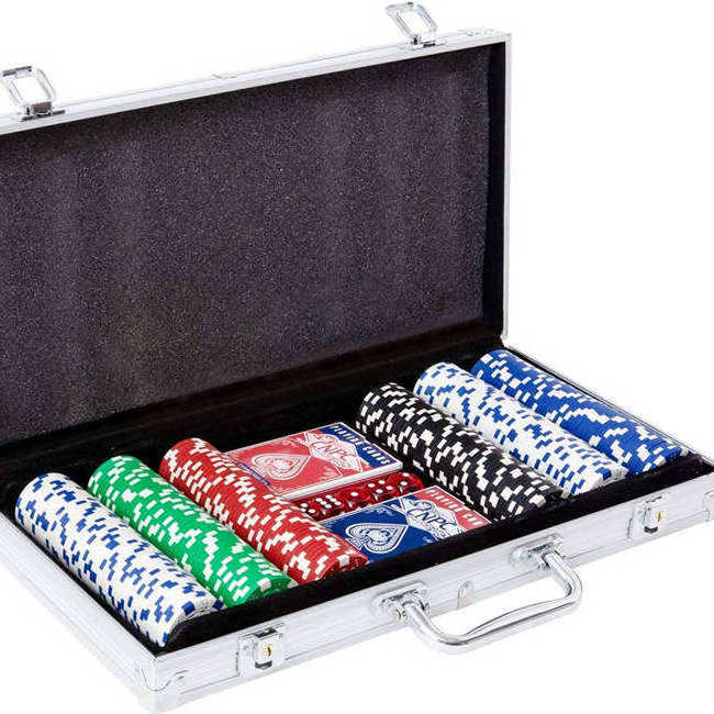 300 yard Chip Box Portable Toolbox custom Premium Luxury poker chips set aluminum case Silver Instrument display box sample box