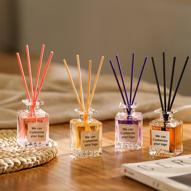 Customized  Home Fragrance Perfume Aroma Reed Diffuser De Senteur With Rattan Sticks Air Freshener de senteur