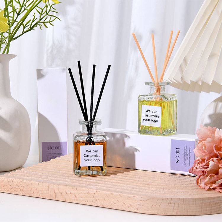 Customized  Home Fragrance Perfume Aroma Reed Diffuser De Senteur With Rattan Sticks Air Freshener de senteur