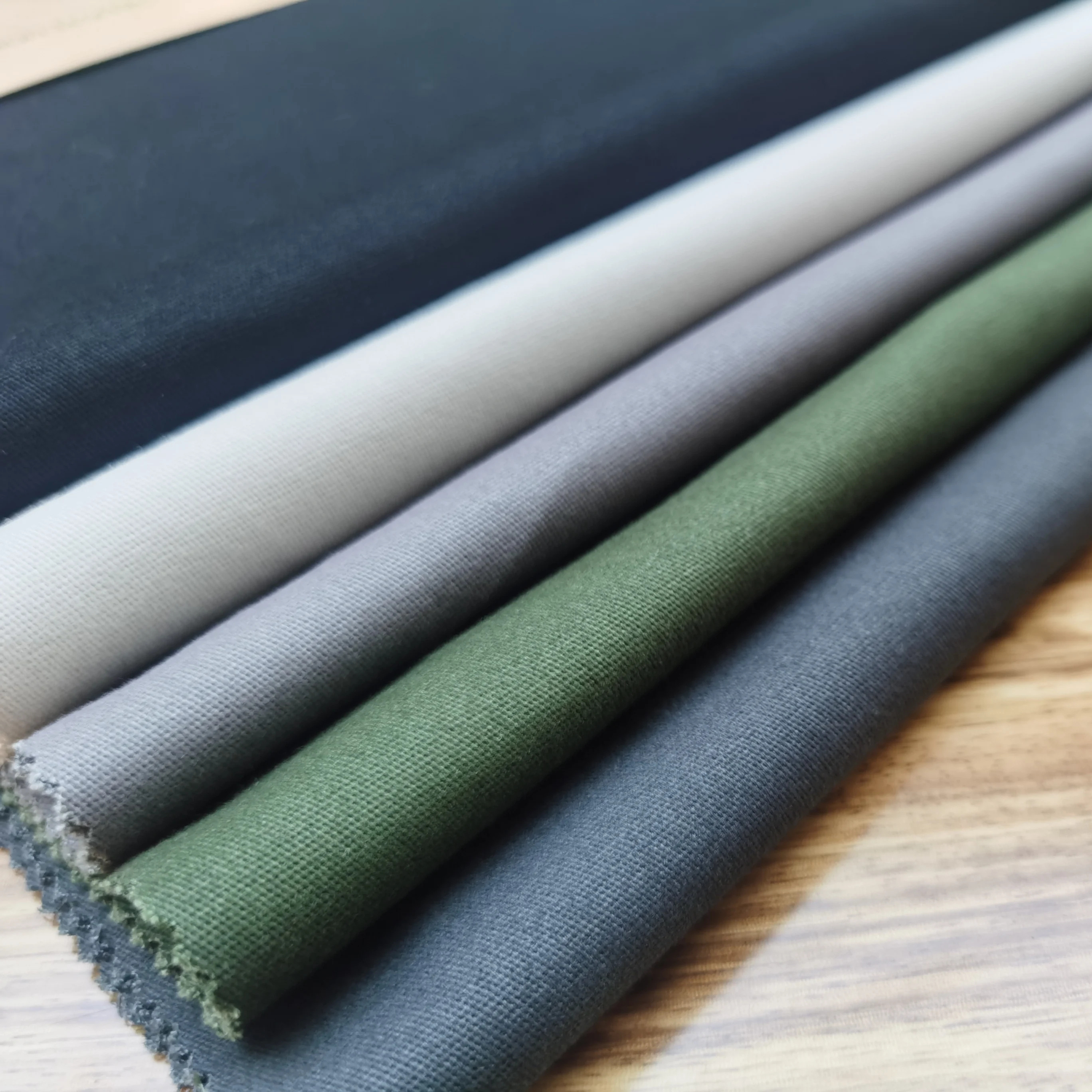 Chinese supplier cotton elastane fabric 98% cotton 2% spandex plain dyed 2/1 twill cotton twill stretch chino fabric