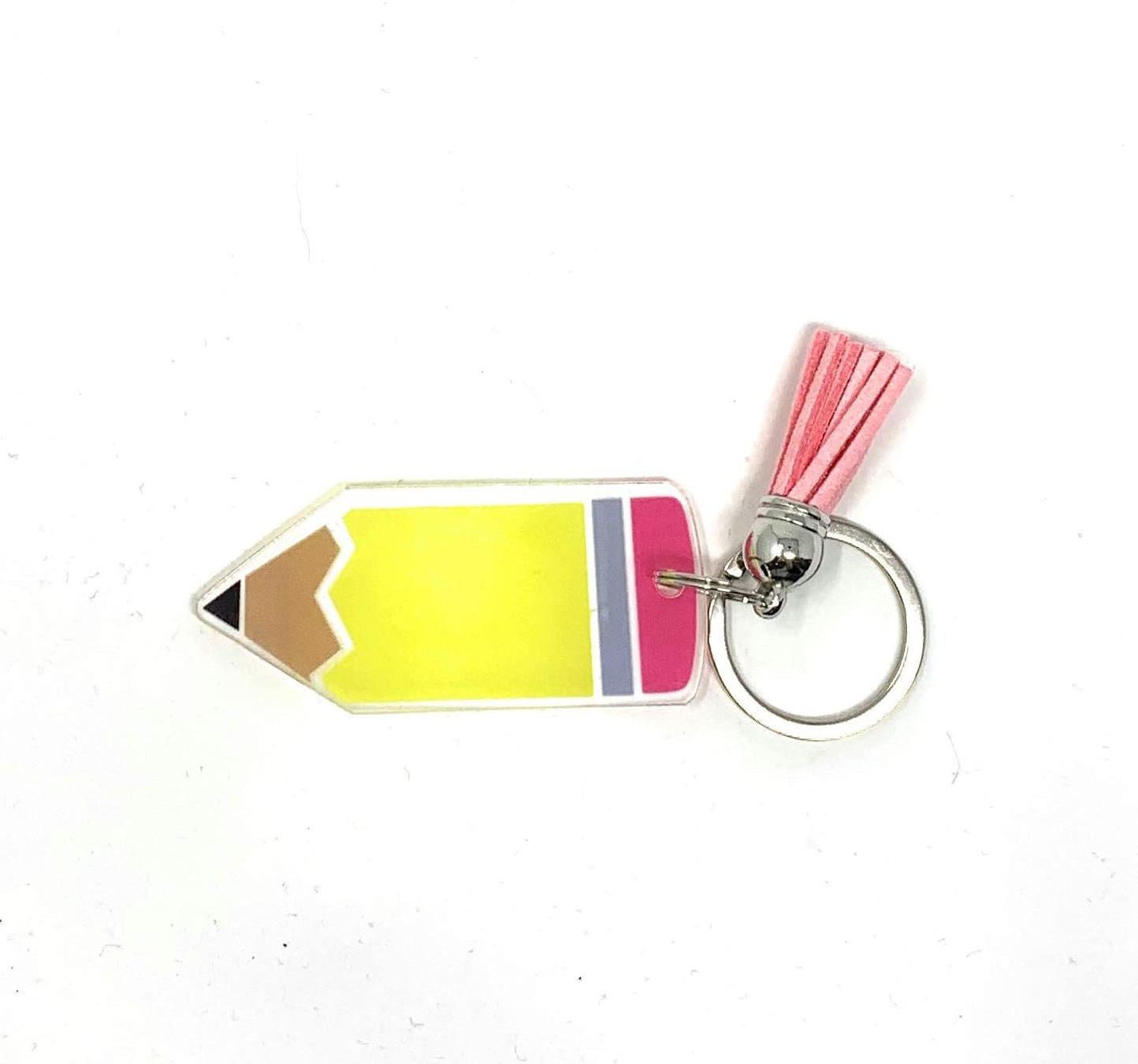 Low Price Customize Acrylic Pencil Keychain for Teacher Appreciation Gift