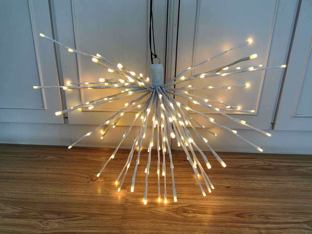 Single Color 120v 16 inches  5mm 80L Waterproof  Starburst Spritzer Christmas Lights for Family Christmas