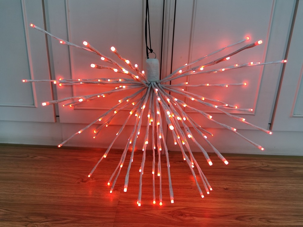 Single Color 120v 16 inches  5mm 80L Waterproof  Starburst Spritzer Christmas Lights for Family Christmas