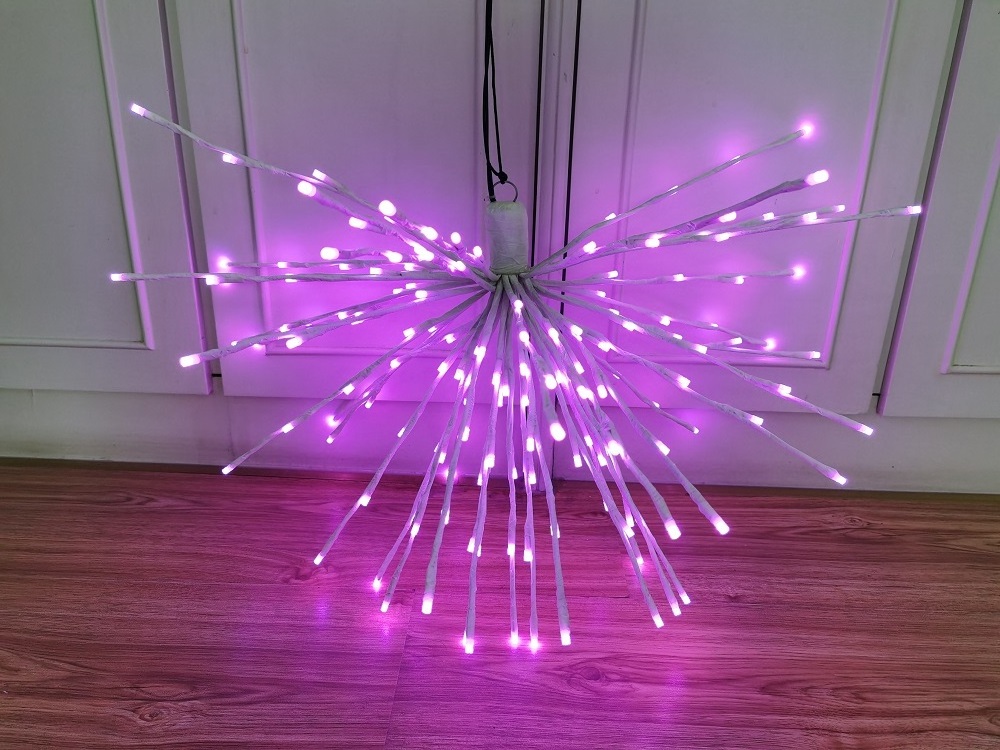 Single Color 120v 16 inches  5mm 80L Waterproof  Starburst Spritzer Christmas Lights for Family Christmas