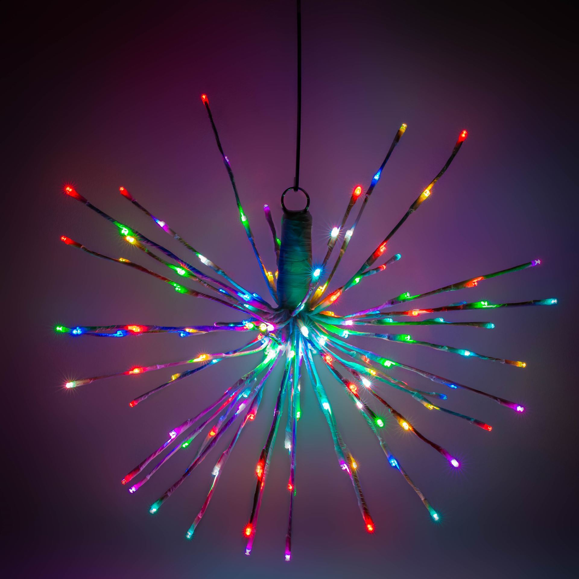 RGBWW 120v 16 Inches 5mm 80L Waterproof  Starburst Fireworks Christmas Lights for Christmas Decoration